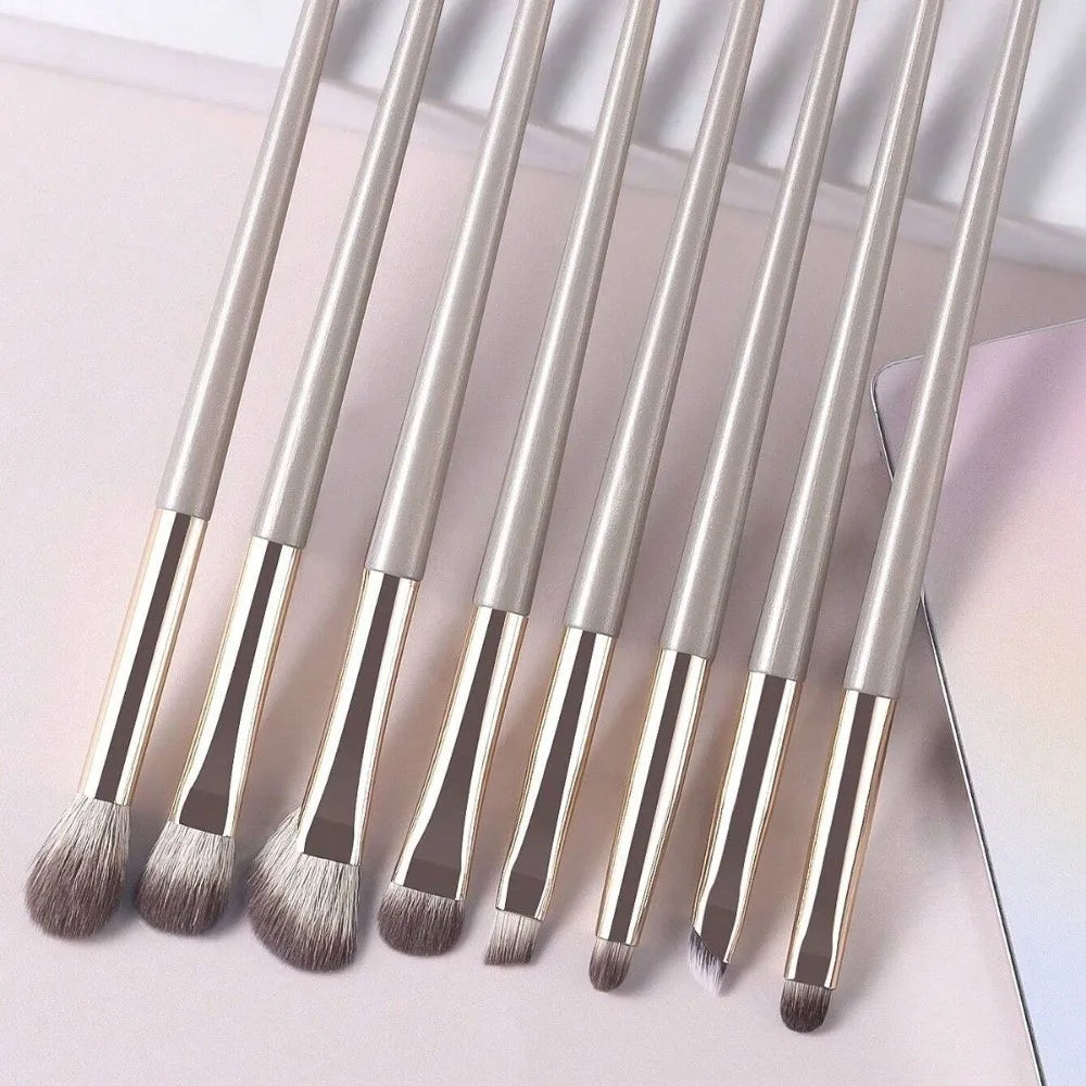 Angled Contour & Under-Eye Brighten Makeup Brush Set Makeup Brush Set QXL