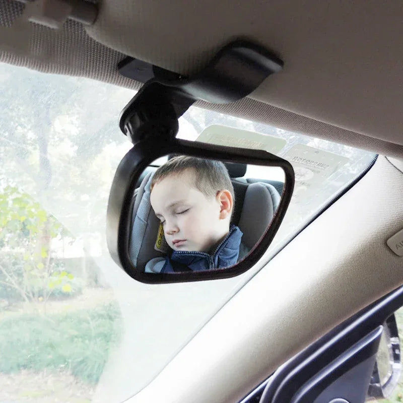 Baby Car Rear-Facing Mirror | 360° Shatterproof Clip & Suction Baby Car Mirror QXL