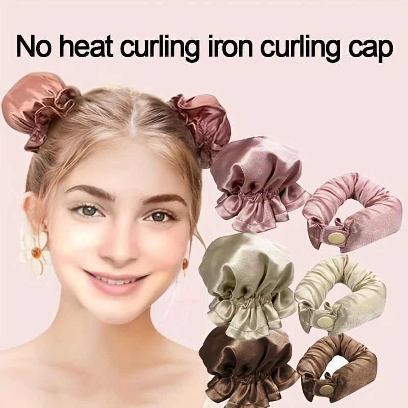 Heatless Curling Rod Headband | No-Heat Overnight Hair Rollers Heatless Hair Curler QXL