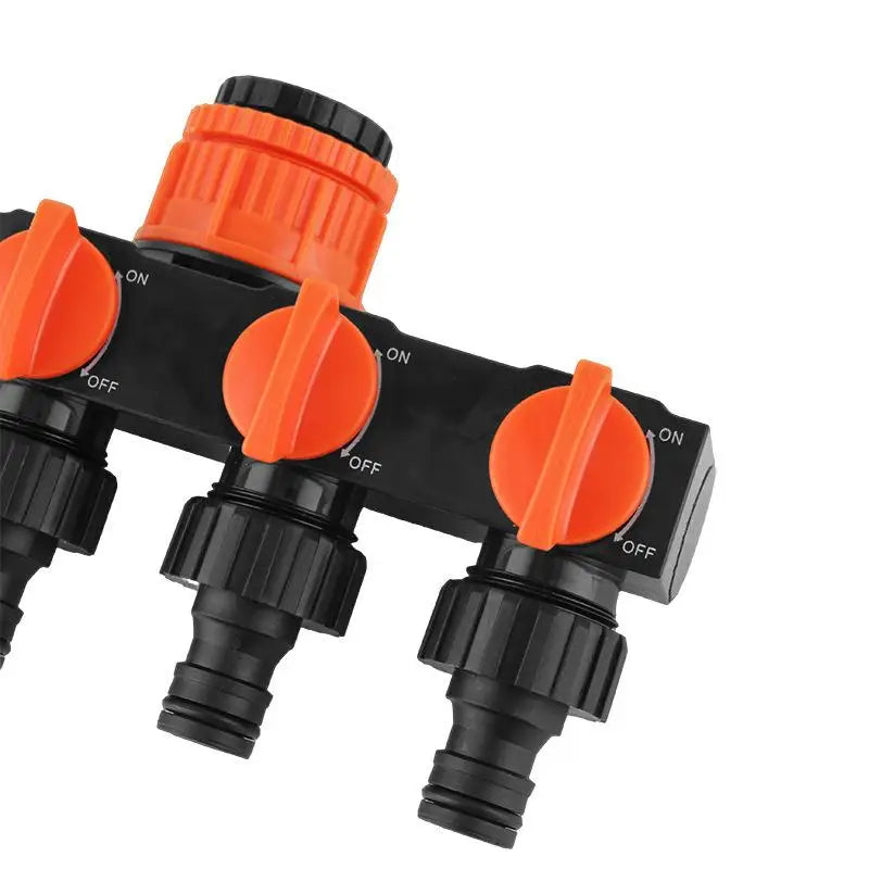 4-Way Garden Tap Splitter | Leakproof Drip Irrigation Connector Drip Irrigation Splitter QXL
