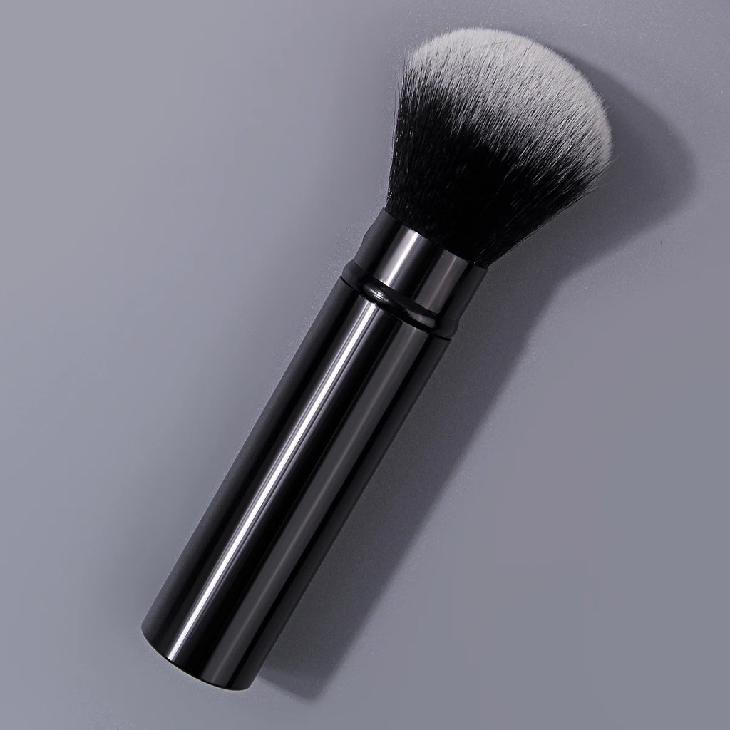 Soft Nail Dust Brush | Black Aluminium Handle Manicure Tool Nail Dust Brush QXL