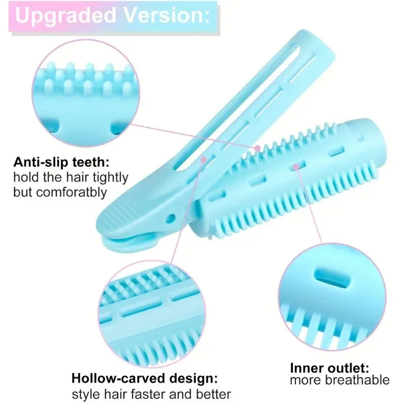 2-Pack Fluffy Hair Clip Curlers for Bangs & Crown Volume Hair Clip Curler QXL