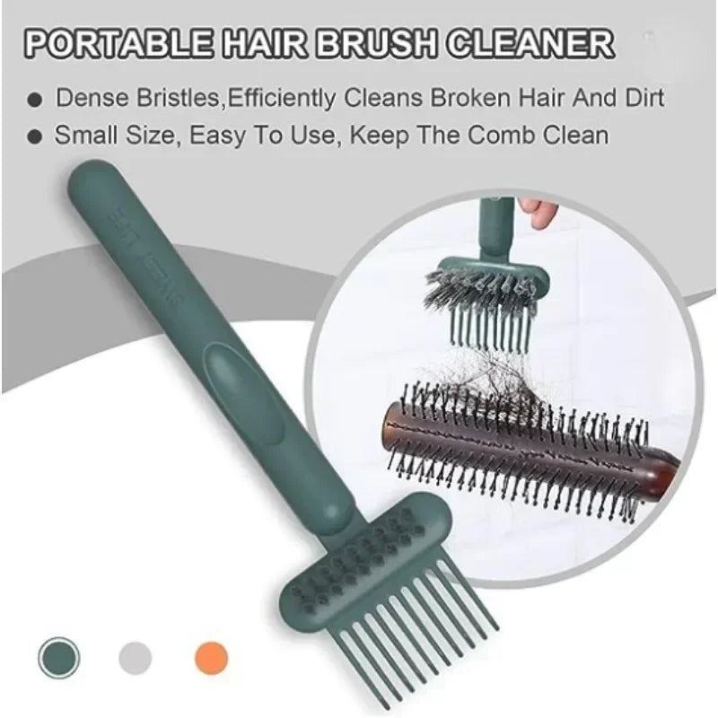2-in-1 Hair Brush Cleaner Rake Comb | Lint & Dust Remover Hair Brush Cleaner QXL