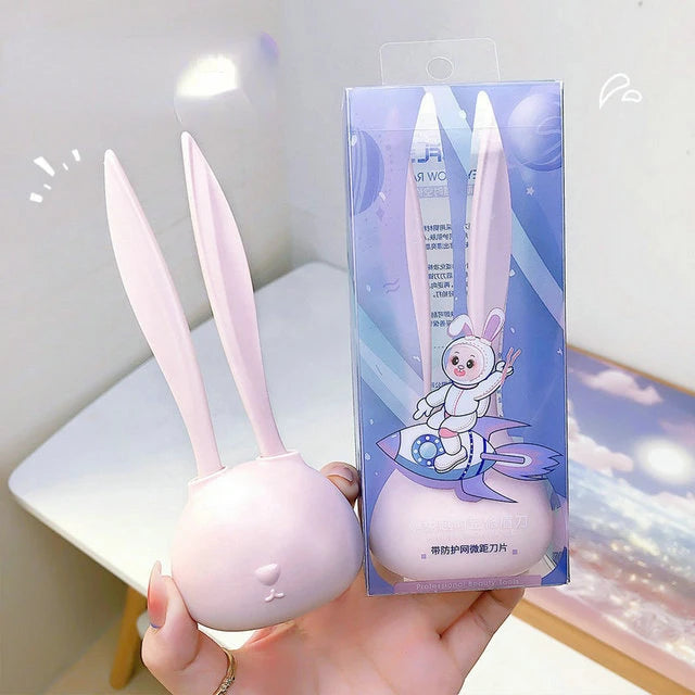 Rabbit Eyebrow Trimmer & Face Razor Shaping Blade Women Eyebrow Trimmer Razor QXL Pink
