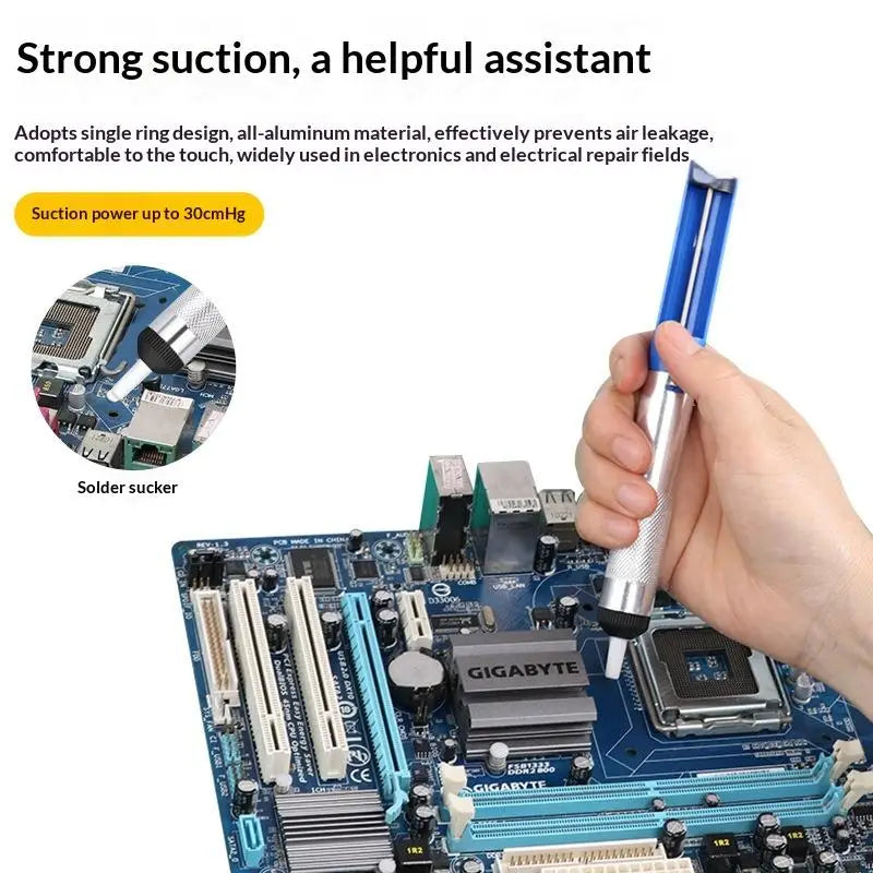 Aluminum Desoldering Pump | Heavy-Duty Solder Sucker Pen Desoldering Pump QXL