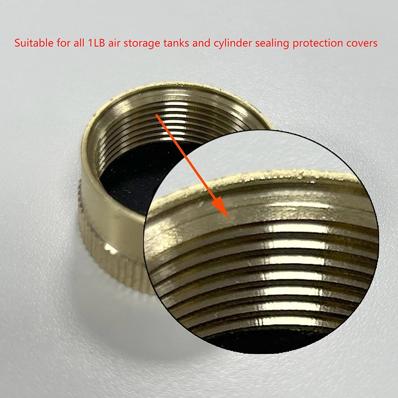 Solid Brass Protective Cap for 1 LB Propane Cylinders Propane Cylinder Cap QXL