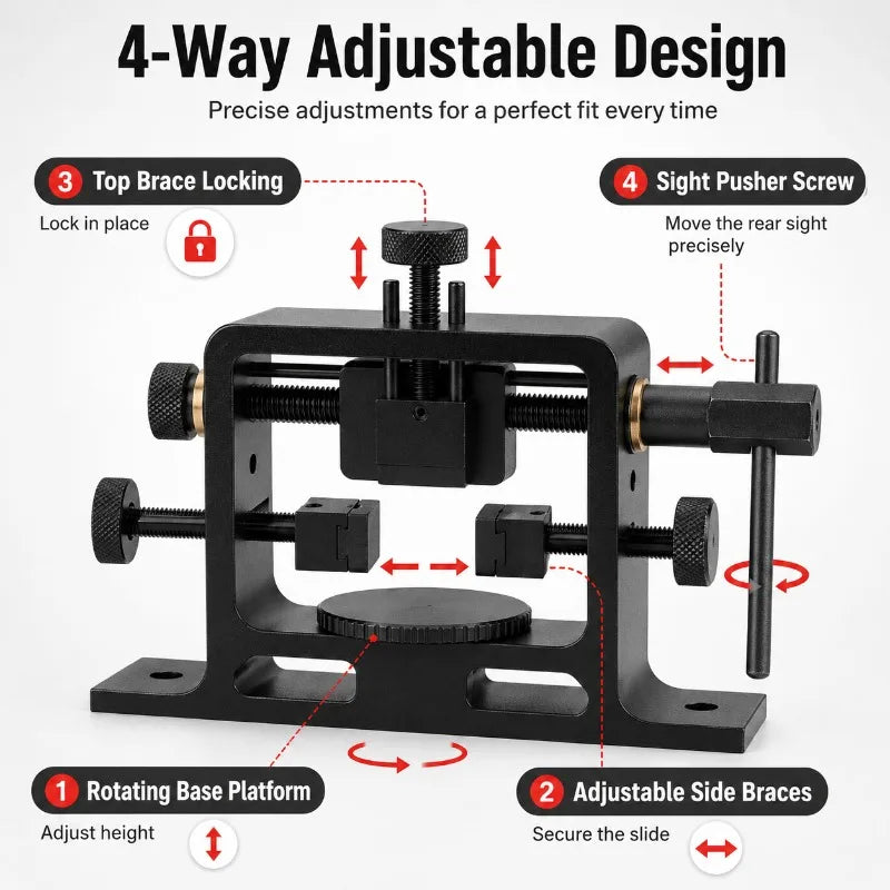 Universal Sight Pusher Tool – Aluminum Alloy Front & Rear Clamp Sight Pusher Tool QXL