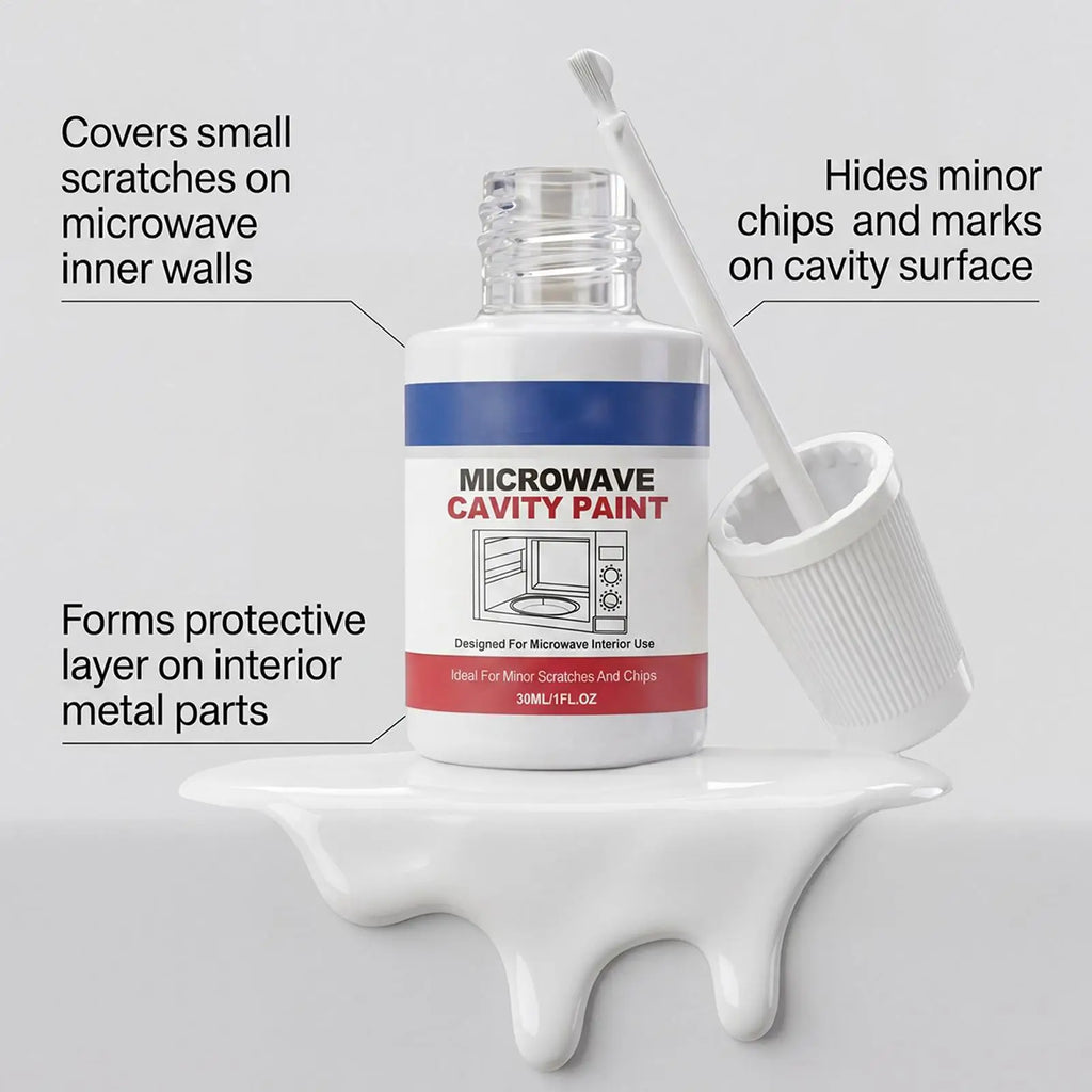 Microwave Interior Cavity Paint 30ml | High-Gloss Touch-Up Appliance Repair Paint QXL