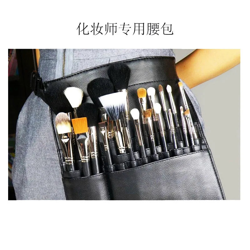 Makeup Artist Waist Bag | PU Cosmetic Tool Organizer Makeup Waist Bag QXL