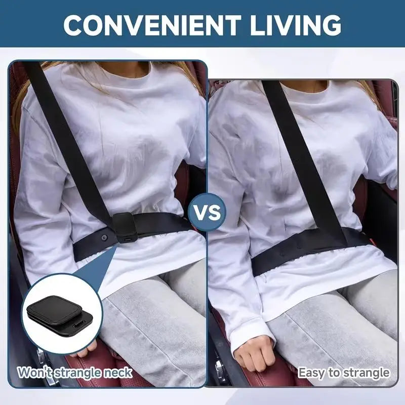 2-Pack Adjustable Seat Belt Shoulder Clips for Car SUV RV Seat Belt Clip QXL