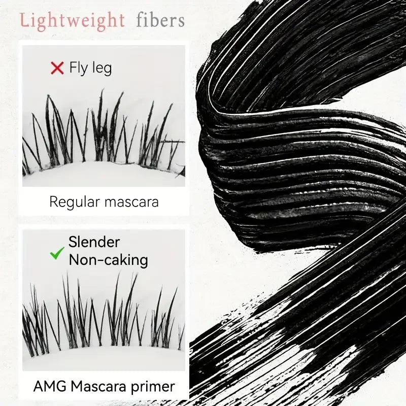 VERONNI Waterproof Silk Fiber Mascara | Curling Spiral Brush Silk Fiber Mascara QXL