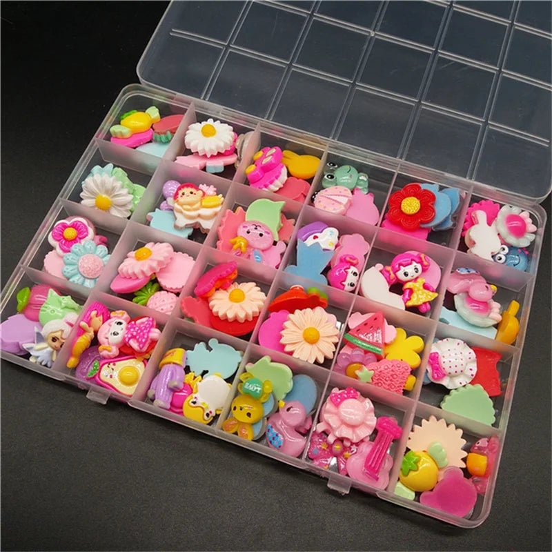 3D Kawaii Resin Nail Charms – Dessert, Flower & Animal Mix Box Nail Art Charms QXL