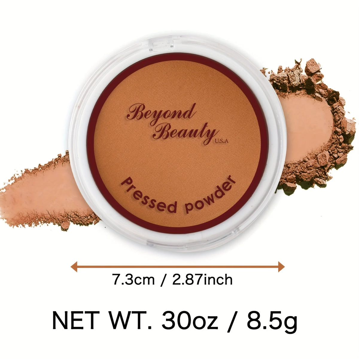 Wheat Bronzing Powder – Matte, Sweatproof Dark Skin Foundation Bronzing Pressed Powder QXL