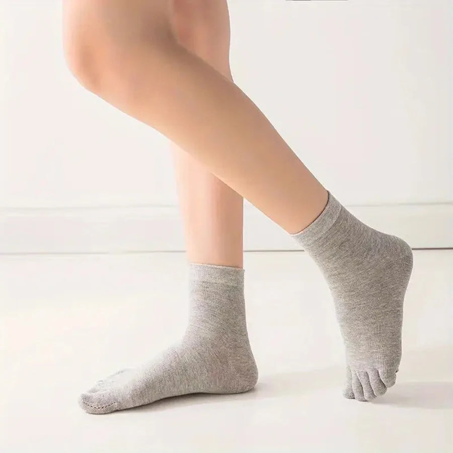 Five Finger Toe Socks 5/12 Pairs | Breathable Sports Crew Socks Toe Socks QXL