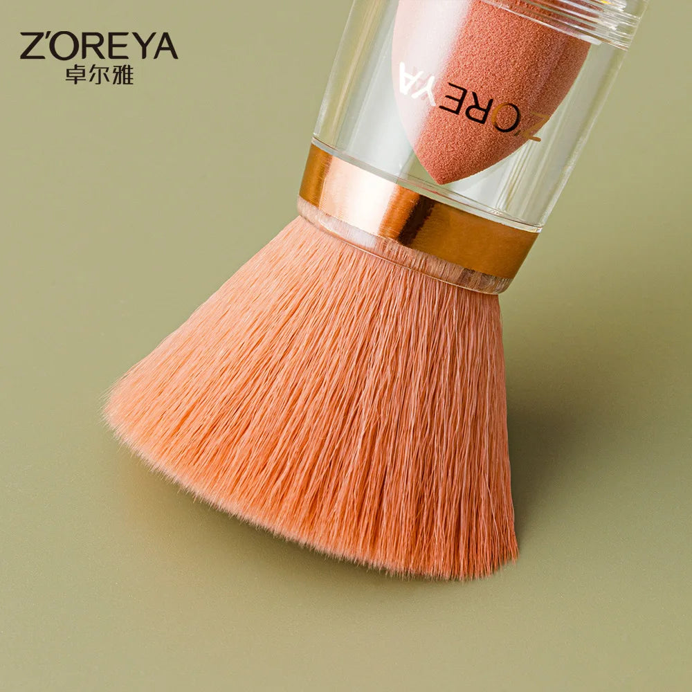 4-in-1 Portable Makeup Brush | Foundation Powder & Eyeshadow Makeup Brush QXL
