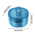 Portable Leak-Proof Denture & Retainer Soaking Case Denture Soaking Case QXL Blue