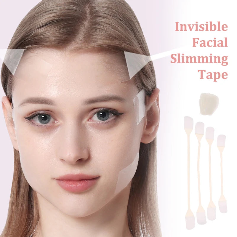 Invisible Face Lift Tape – Neck Eye Lifting Patches | 4 Strips + 20pc Face Lift Tape QXL