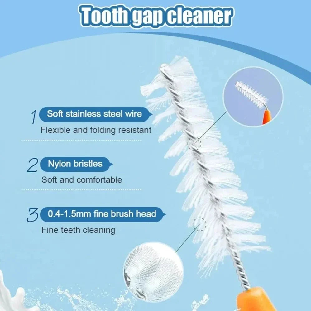 20-Pack Orthodontic Interdental Brushes for Braces & Gaps Interdental Brushes QXL