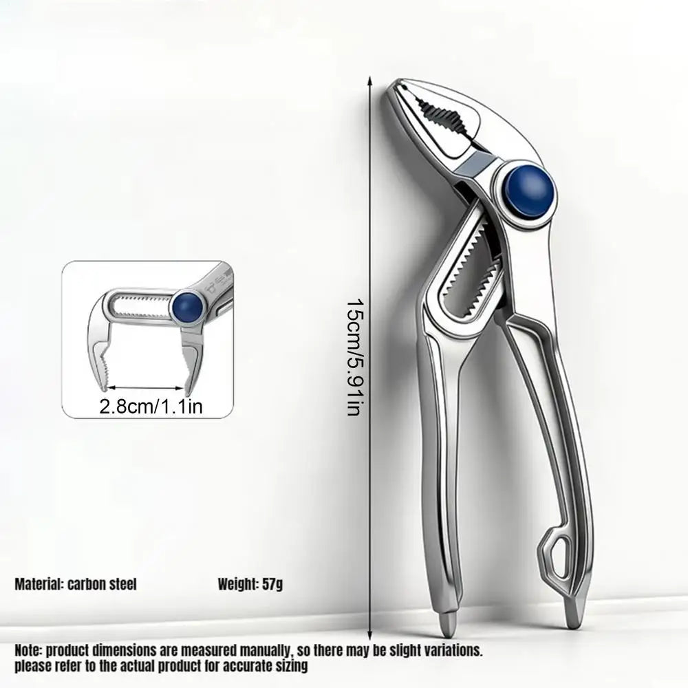 Quick-Release Adjustable Channel Lock Pliers | Smooth Jaw Adjustable Pliers QXL A