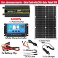 6000W Solar Power Kit | Pure Sine Wave Inverter + 30A Controller Solar Power Kit QXL 6000W 220V 60hz 12V