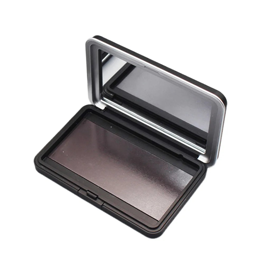 Empty Magnetic DIY Eyeshadow Palette with Mirror | Matte Black DIY Eyeshadow Palette QXL empty
