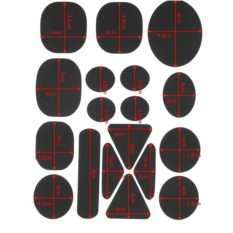 Self-Adhesive Nylon Clothing Repair Patches | Assorted Shapes Fabric Repair Patches QXL