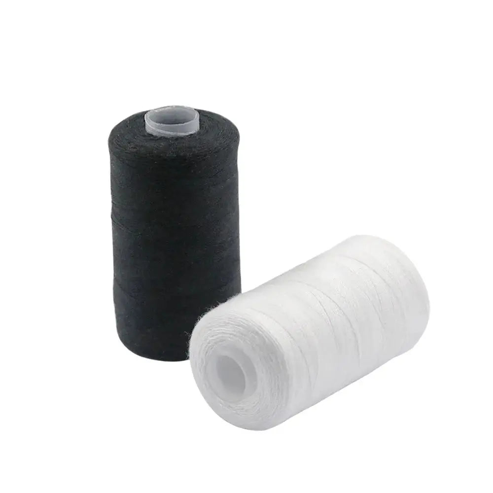 500m 402 Polyester Sewing Thread | Black & White 2-Pack Polyester Sewing Thread QXL