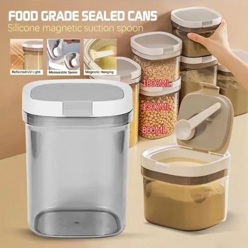 Airtight Milk Powder Container 800–1800ml | Food Storage Box Food Storage Container QXL