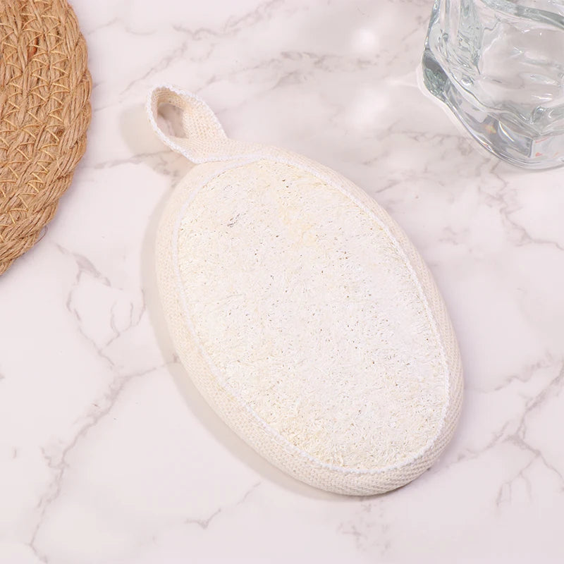 Natural Loofah Body Scrubber | Exfoliating Bath Sponge Loofah Bath Scrubber QXL Beige