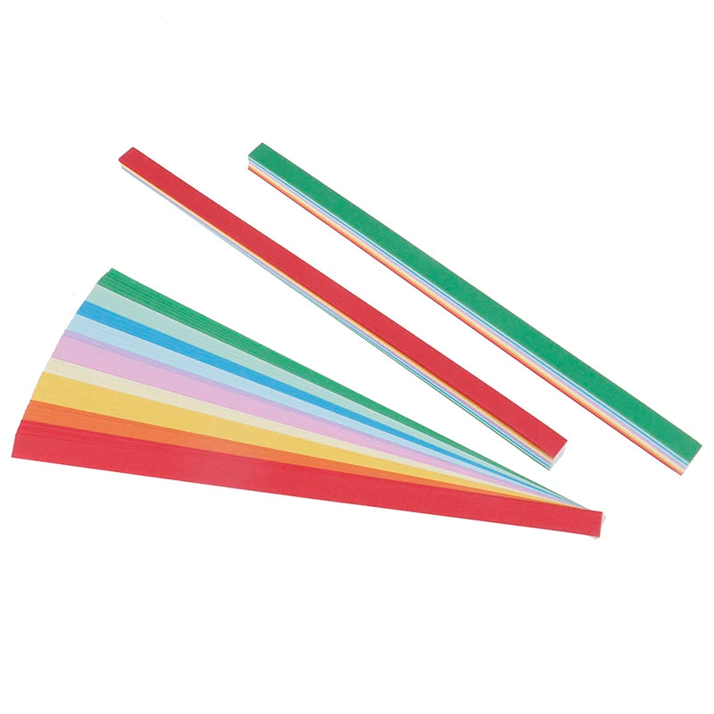 80-Pc Lucky Star Origami Paper Strips | Quilling Craft Kit Origami Craft Kit QXL