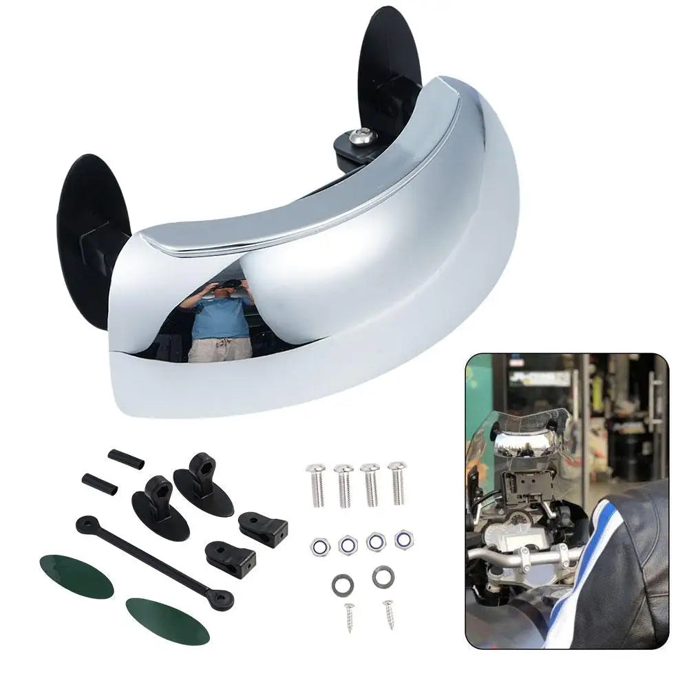 180° Wide Angle Motorcycle Windscreen Blind Spot Mirror Motorcycle Blind Spot Mirror QXL
