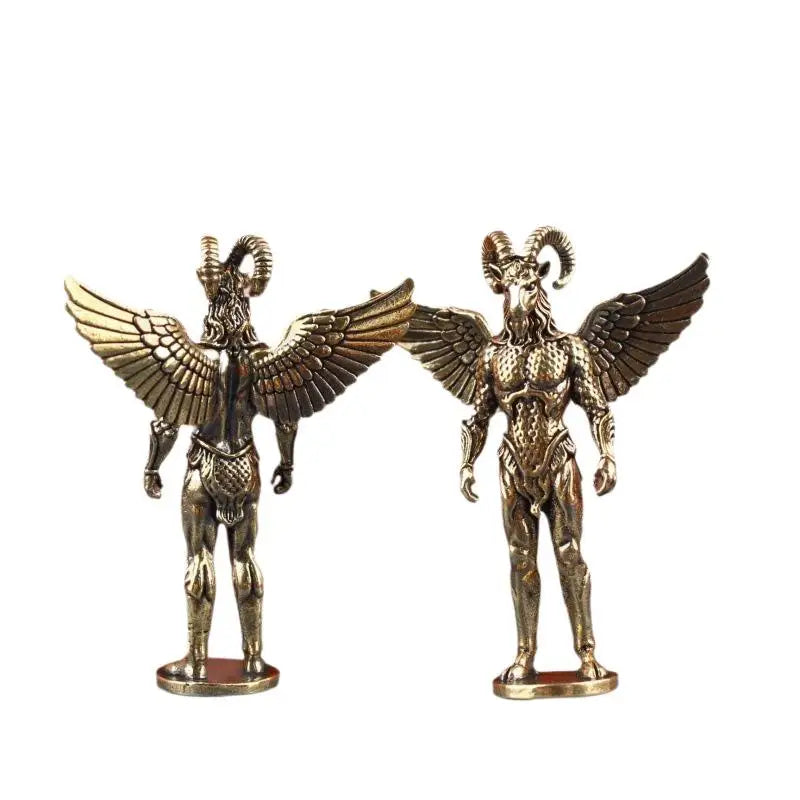 5-Pack Brass Demon Mini Figures | Anime Collectible Statues Collectible Figurines QXL