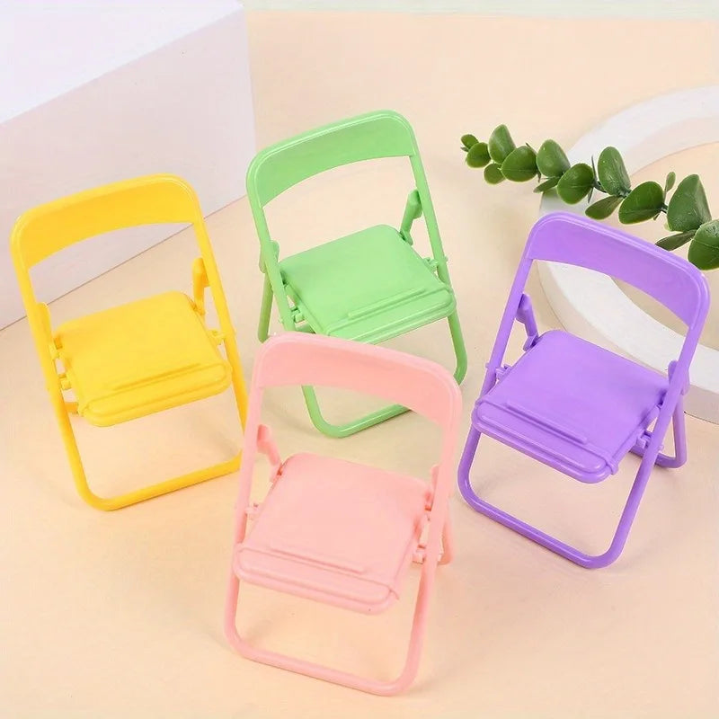 Macaron Chair Phone Stand | Cute Folding Desktop Holder Phone Desk Stand QXL