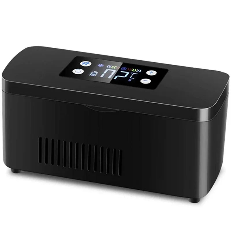 Portable Medicine Cooler Box | 7800mAh Battery, USB, Travel Medicine Cooler Box QXL US Plug-With Battery