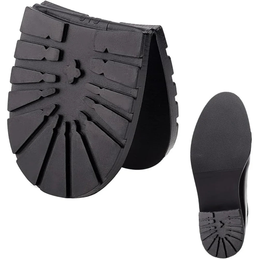 Rubber Half Sole & Heel Repair Pad | Non-Slip Raised Grain Shoe Sole Repair Pad QXL