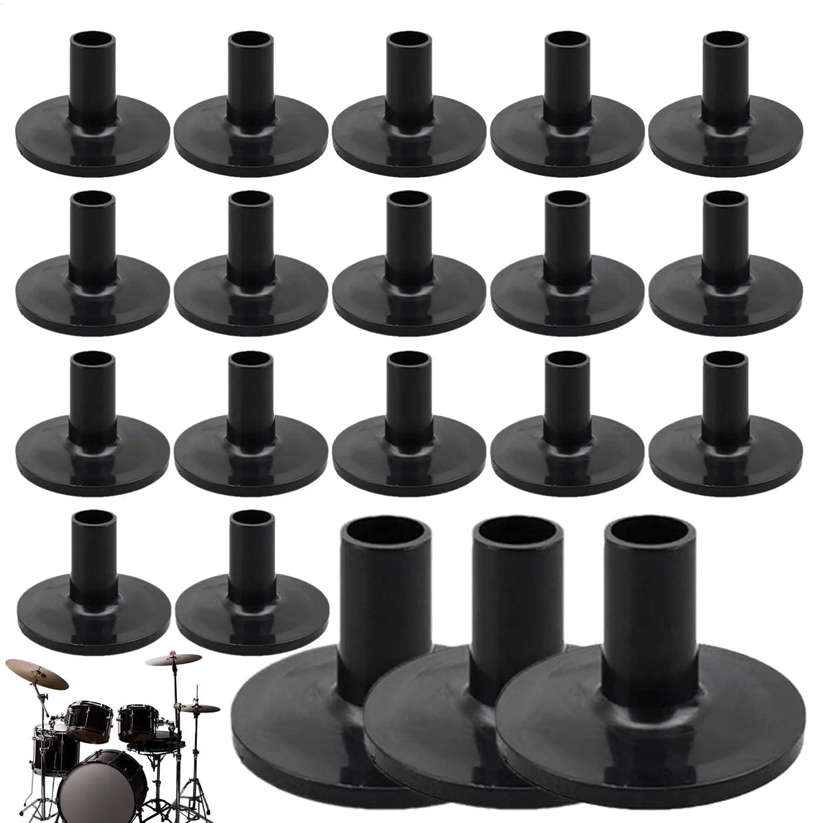 20-Pack Drum Cymbal Sleeves | ABS Flange Stand Holders Cymbal Stand Accessories QXL