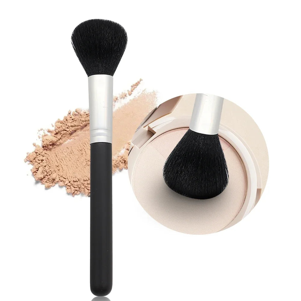 Diagonal Contour Makeup Brush | Soft Nylon & Wood Handle Contour Makeup Brush QXL C