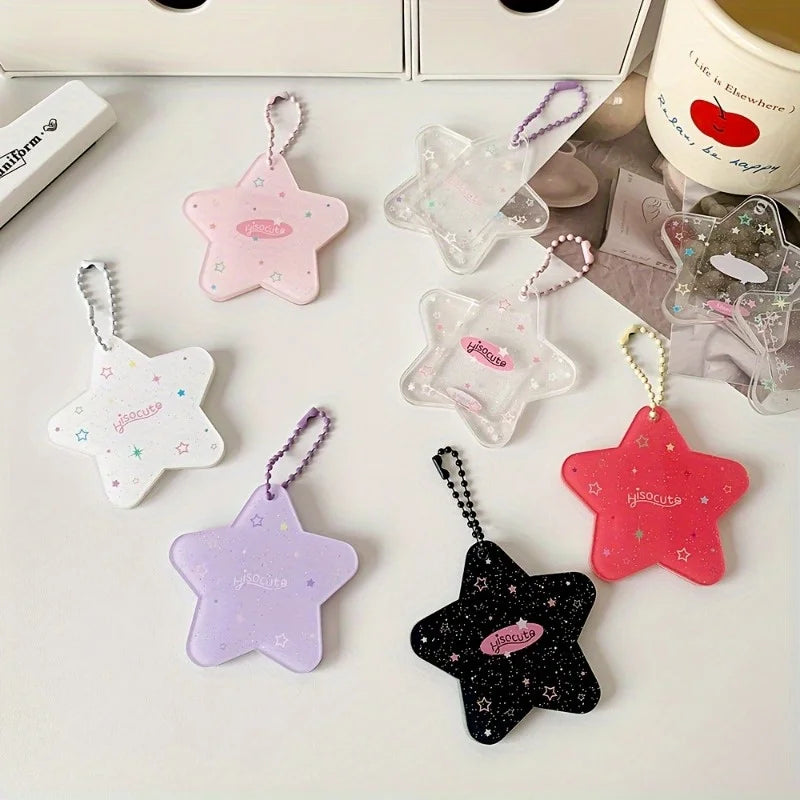 EVA Star-Shaped Card Holder | Transparent Photo & ID Pouch Card Holder Case QXL