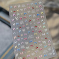 5D Pearl Bow Self-Adhesive Nail Stickers | Nail Decals Nail Art Stickers QXL to5724