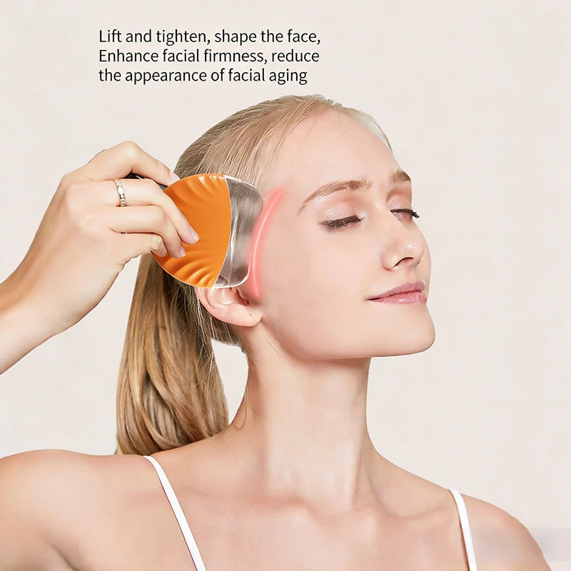 2-in-1 Gua Sha Board & Silicone Facial Cleansing Brush Gua Sha Cleansing Tool QXL