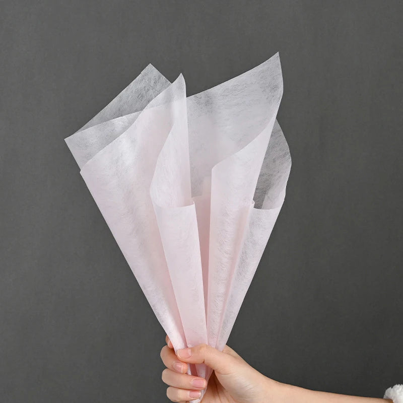 38-Pack Milk Cotton Flower Wrapping Paper | Bouquet Sheets Floral Wrapping Paper QXL