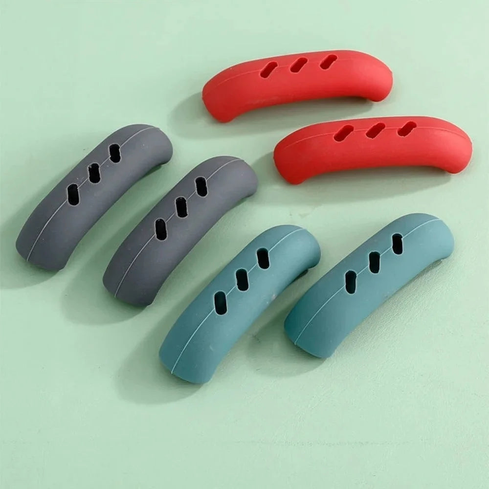 2-Pack Silicone Pan Handle Covers | Non-Slip Heat-Safe Grip Pan Handle Cover QXL