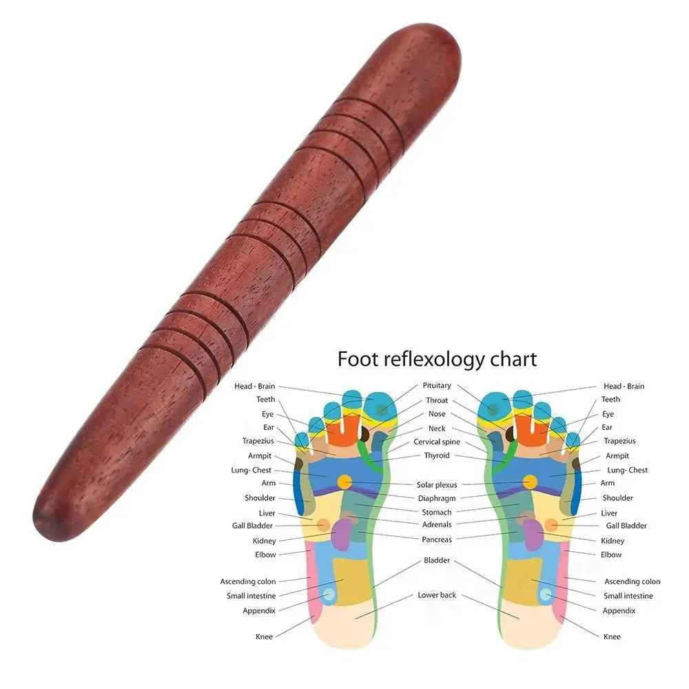 Wooden Acupressure Massage Stick | Portable Meridian Tool Acupressure Massage Stick QXL