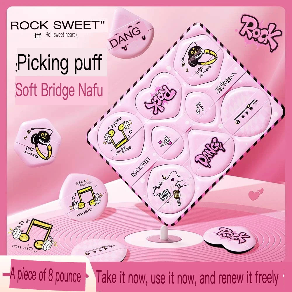 8-Pack Soft Sponge Powder Puffs | Dry & Wet Foundation Blending Makeup Sponge Puff QXL