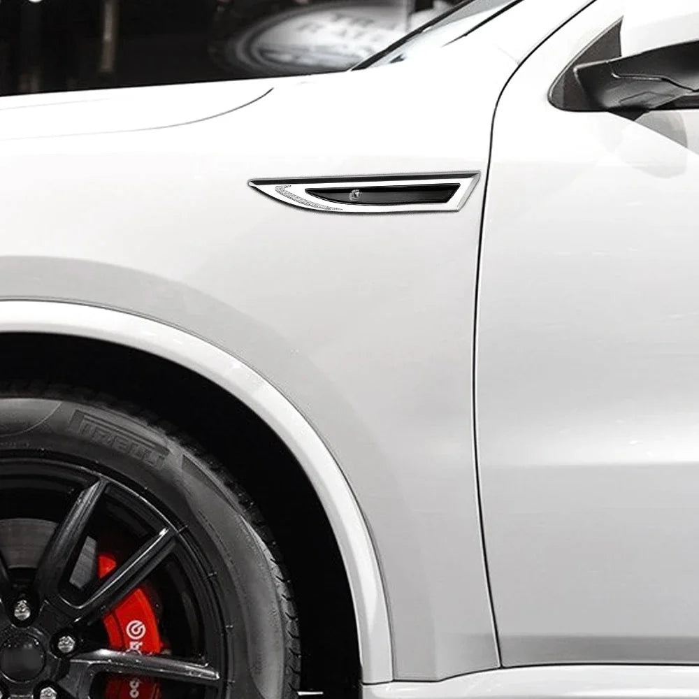 Mercedes Benz AMG Fender Knife Emblem Stickers 2-Pack | W205 Car Emblem Sticker QXL