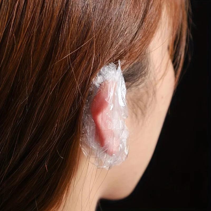Disposable Transparent Ear Covers | Salon Protection 100–500 Pack Disposable Ear Covers QXL