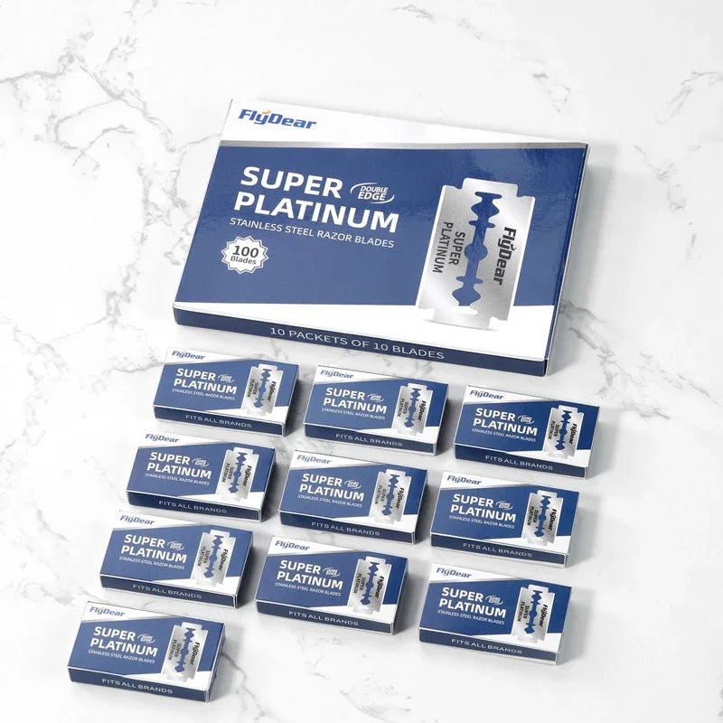 Double-Sided Stainless Steel Barber Razor Blade | Manual Shave Barber Razor Blade QXL