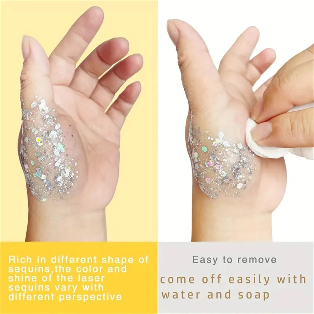 Mermaid Body Glitter Gel | Festival, Carnival & Party Shimmer Body Glitter Gel QXL