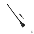 Motorcycle Luggage Rack Flag Pole Mount | Chrome & Black Motorcycle Flag Mount QXL Black