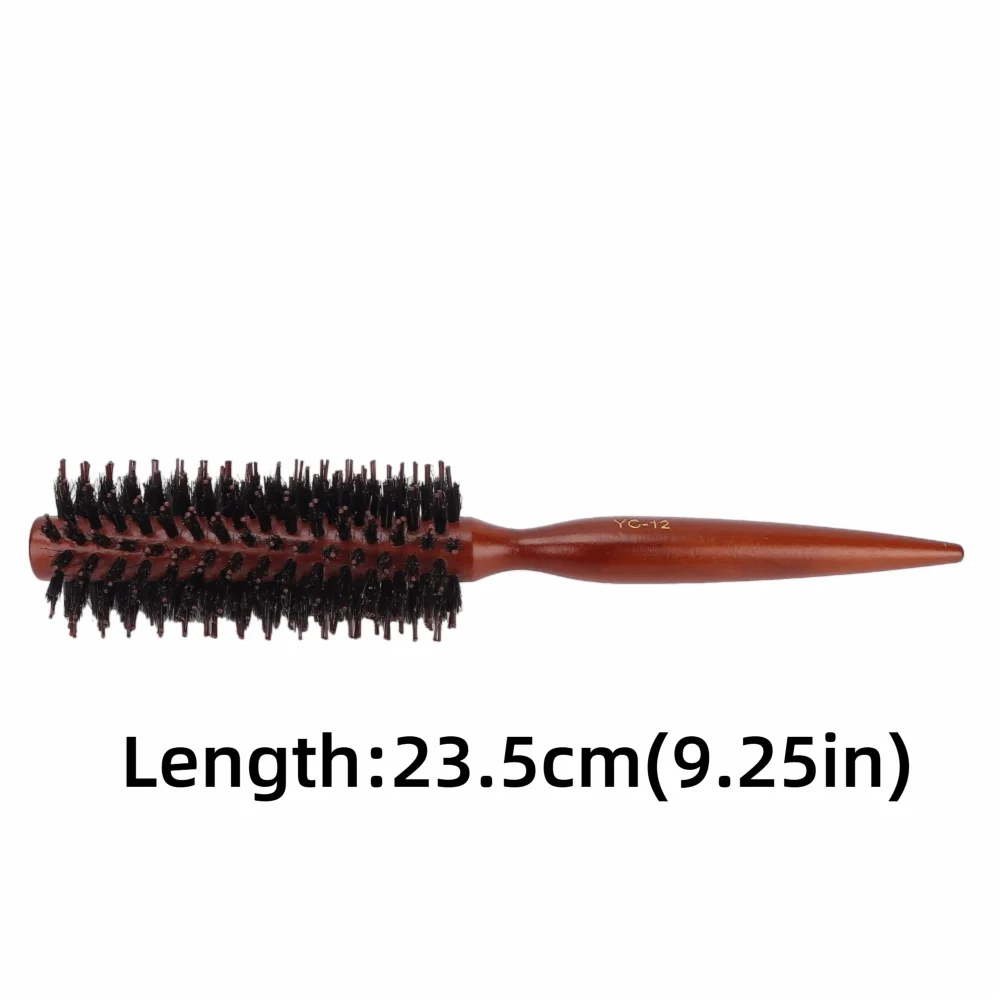 Round Styling Hair Brush – Nylon Bristles & Pointed Tail Handle Round Hair Brush QXL